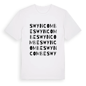 Swyncombe ordlek t-shirt – ekologisk bomull t-shirt från Pinshirt