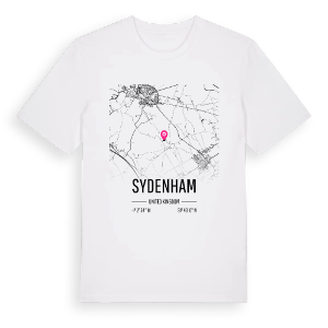 Sydenham karta t-shirt – ekologisk bomull t-shirt från Pinshirt