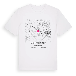 Tabley Superior karta t-shirt – ekologisk bomull t-shirt från Pinshirt