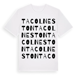 Tacolneston ordlek t-shirt – ekologisk bomull t-shirt från Pinshirt
