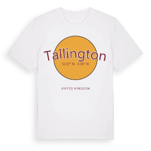 Tallington cirkel t-shirt – ekologisk bomull t-shirt från Pinshirt