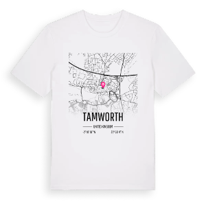 Tamworth karta t-shirt – ekologisk bomull t-shirt från Pinshirt
