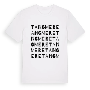 Tangmere ordlek t-shirt – ekologisk bomull t-shirt från Pinshirt