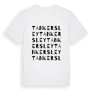 Tankersley ordlek t-shirt – ekologisk bomull t-shirt från Pinshirt