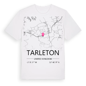 Tarleton karta t-shirt – ekologisk bomull t-shirt från Pinshirt