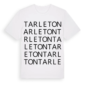 Tarleton ordlek t-shirt – ekologisk bomull t-shirt från Pinshirt