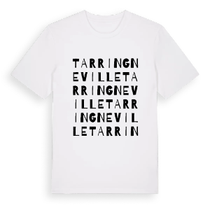 Tarring Neville ordlek t-shirt – ekologisk bomull t-shirt från Pinshirt