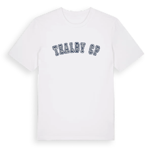 Tealby CP college t-shirt – ekologisk bomull t-shirt från Pinshirt