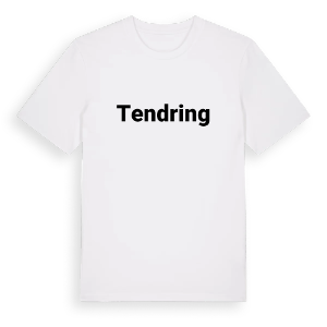 Tendring fetstil t-shirt – ekologisk bomull t-shirt från Pinshirt