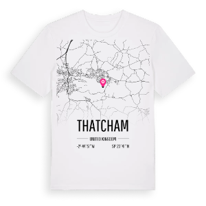 Thatcham karta t-shirt – ekologisk bomull t-shirt från Pinshirt