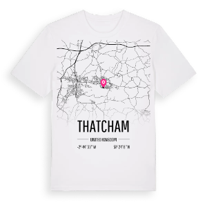 Thatcham karta t-shirt – ekologisk bomull t-shirt från Pinshirt