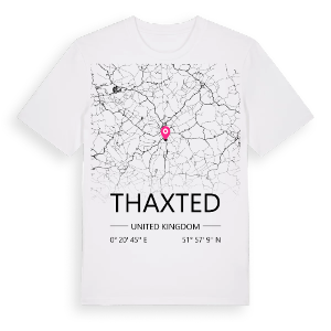 Thaxted karta t-shirt – ekologisk bomull t-shirt från Pinshirt