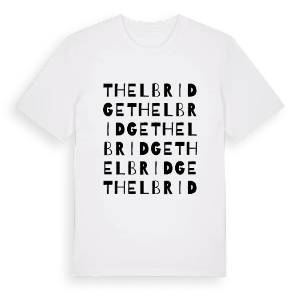 Thelbridge ordlek t-shirt – ekologisk bomull t-shirt från Pinshirt