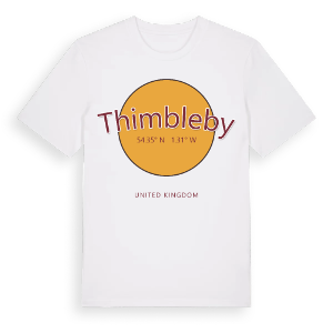 Thimbleby cirkel t-shirt – ekologisk bomull t-shirt från Pinshirt