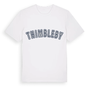 Thimbleby college t-shirt – ekologisk bomull t-shirt från Pinshirt