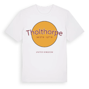 Tholthorpe cirkel t-shirt – ekologisk bomull t-shirt från Pinshirt