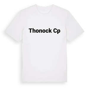 Thonock CP fetstil t-shirt – ekologisk bomull t-shirt från Pinshirt