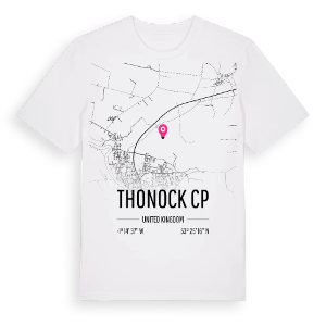 Thonock CP karta t-shirt – ekologisk bomull t-shirt från Pinshirt
