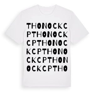Thonock CP ordlek t-shirt – ekologisk bomull t-shirt från Pinshirt
