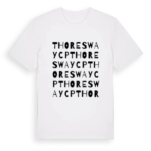 Thoresway CP ordlek t-shirt – ekologisk bomull t-shirt från Pinshirt