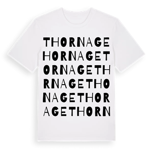 Thornage ordlek t-shirt – ekologisk bomull t-shirt från Pinshirt