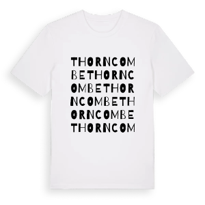 Thorncombe ordlek t-shirt – ekologisk bomull t-shirt från Pinshirt