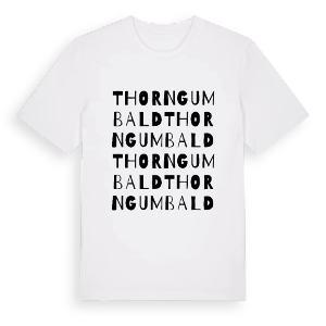 Thorngumbald ordlek t-shirt – ekologisk bomull t-shirt från Pinshirt