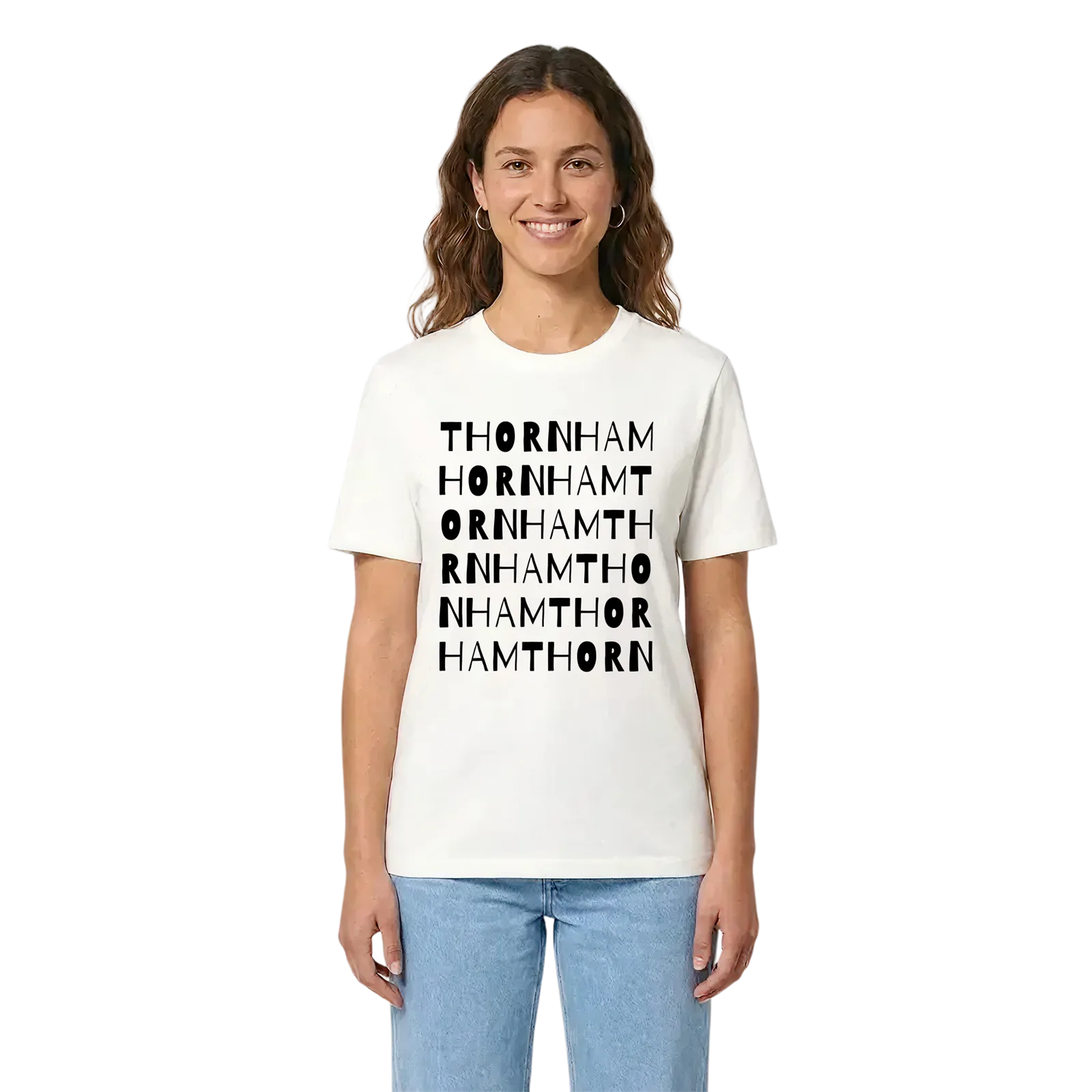 Thornham ordlek t-shirt – White, i miljö