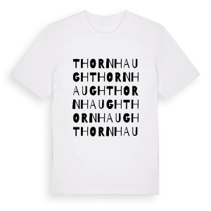 Thornhaugh ordlek t-shirt – ekologisk bomull t-shirt från Pinshirt