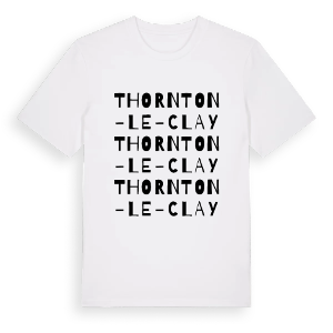 Thornton-le-Clay ordlek t-shirt – ekologisk bomull t-shirt från Pinshirt