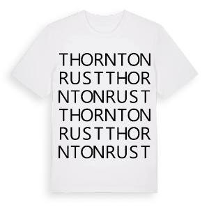 Thornton Rust ordlek t-shirt – ekologisk bomull t-shirt från Pinshirt