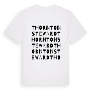 Thornton Steward ordlek t-shirt – ekologisk bomull t-shirt från Pinshirt