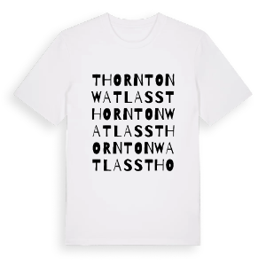 Thornton Watlass ordlek t-shirt – ekologisk bomull t-shirt från Pinshirt
