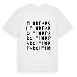 Thorp Arch ordlek t-shirt – ekologisk bomull t-shirt från Pinshirt