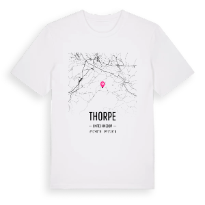 Thorpe karta t-shirt – ekologisk bomull t-shirt från Pinshirt