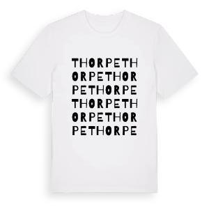 Thorpe ordlek t-shirt – ekologisk bomull t-shirt från Pinshirt