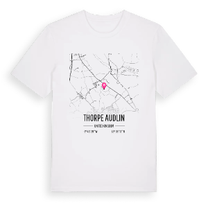 Thorpe Audlin karta t-shirt – ekologisk bomull t-shirt från Pinshirt