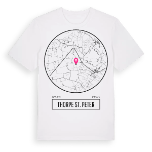 Thorpe St. Peter t-shirt – ekologisk bomull t-shirt från Pinshirt
