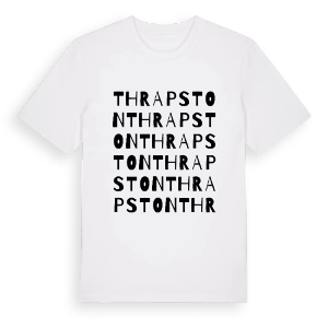 Thrapston ordlek t-shirt – ekologisk bomull t-shirt från Pinshirt
