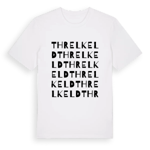 Threlkeld ordlek t-shirt – ekologisk bomull t-shirt från Pinshirt