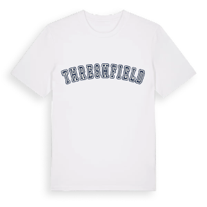 Threshfield college t-shirt – ekologisk bomull t-shirt från Pinshirt
