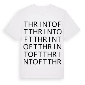 Thrintoft ordlek t-shirt – ekologisk bomull t-shirt från Pinshirt