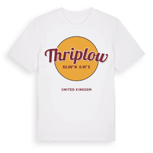 Thriplow cirkel t-shirt – ekologisk bomull t-shirt från Pinshirt