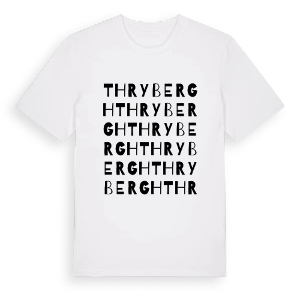 Thrybergh ordlek t-shirt – ekologisk bomull t-shirt från Pinshirt