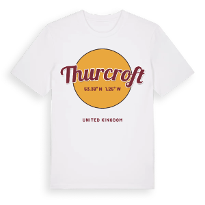 Thurcroft cirkel t-shirt – ekologisk bomull t-shirt från Pinshirt