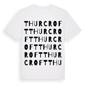 Thurcroft ordlek t-shirt – ekologisk bomull t-shirt från Pinshirt