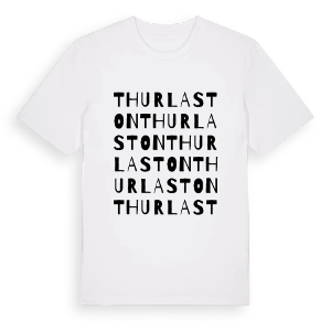 Thurlaston ordlek t-shirt – ekologisk bomull t-shirt från Pinshirt
