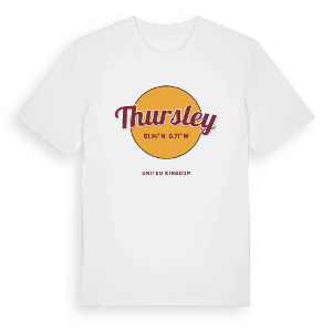 Thursley cirkel t-shirt – ekologisk bomull t-shirt från Pinshirt