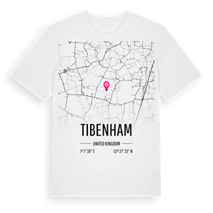 Tibenham karta t-shirt – ekologisk bomull t-shirt från Pinshirt