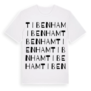 Tibenham ordlek t-shirt – ekologisk bomull t-shirt från Pinshirt